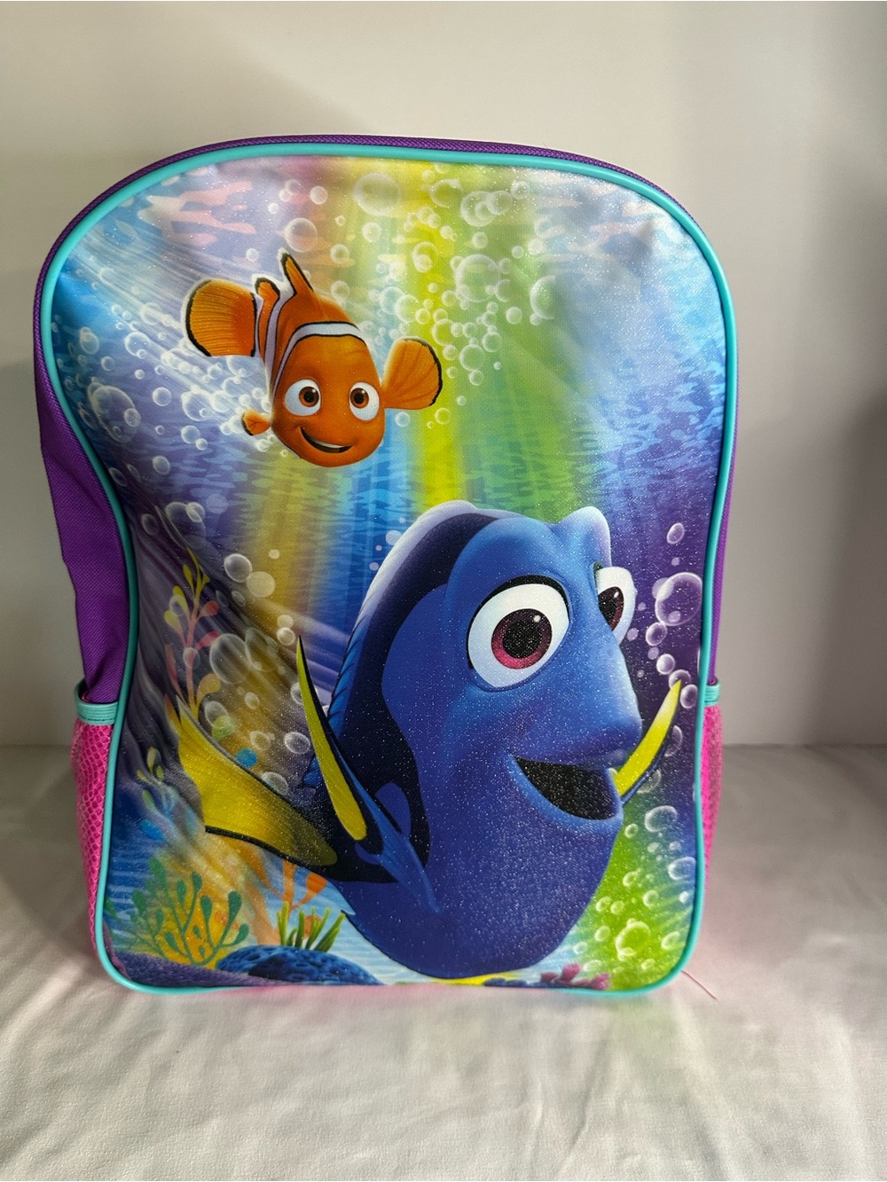 Disney Pixar Finding Dory Pink & Purple Finding Friends Kids Backpack
